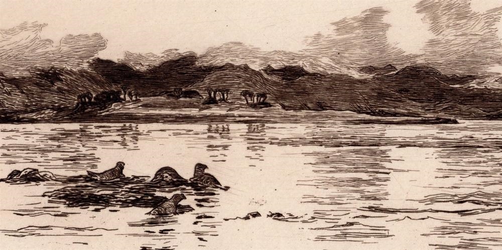 Colin Hunter | Colin Hunter The Hills of Morven 1890 etching (1890 ...