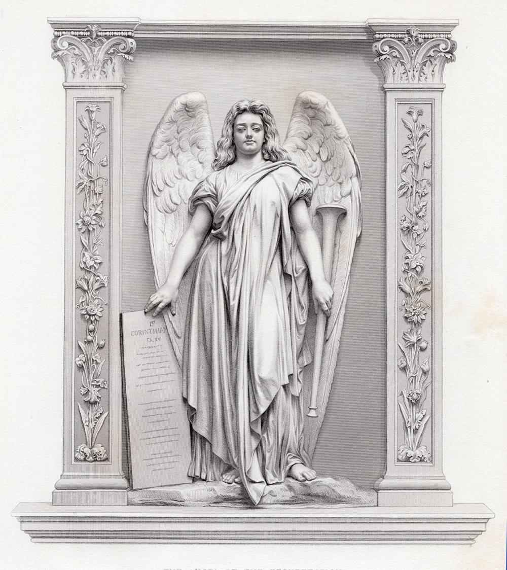 John Adams | John Adams Action 1878 engraving The Angel of the ...
