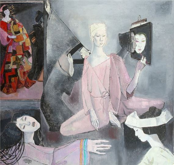 Tribute to Tama Saburo by Édouard-Georges Mac-Avoy, dated 83