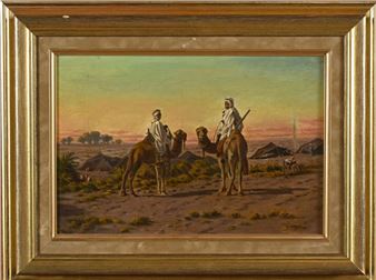 Berbers near a camp - L. George