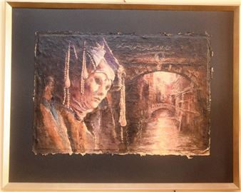 Venice Canal and Carnival Costume - Tonio Mallia