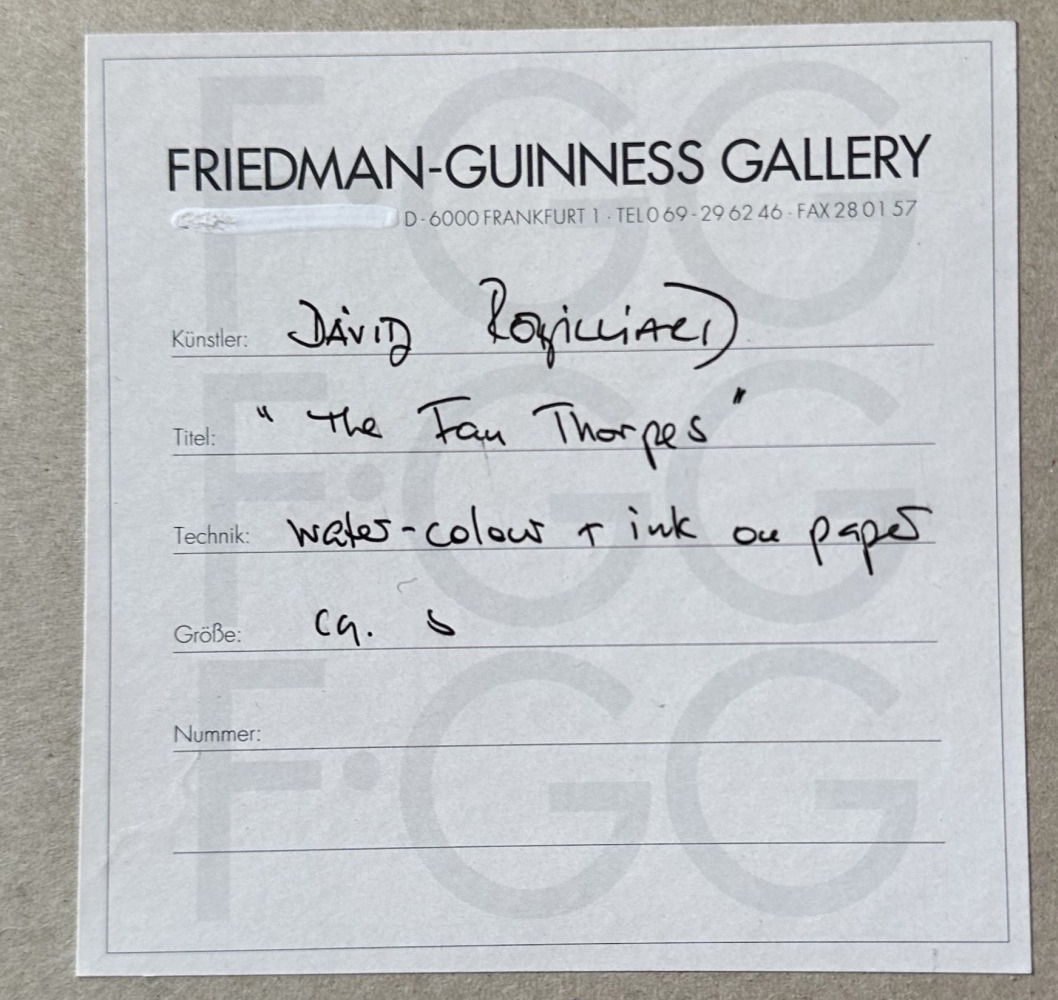 Artwork by David Robilliard, The Fan Thorpes, Made of Fan