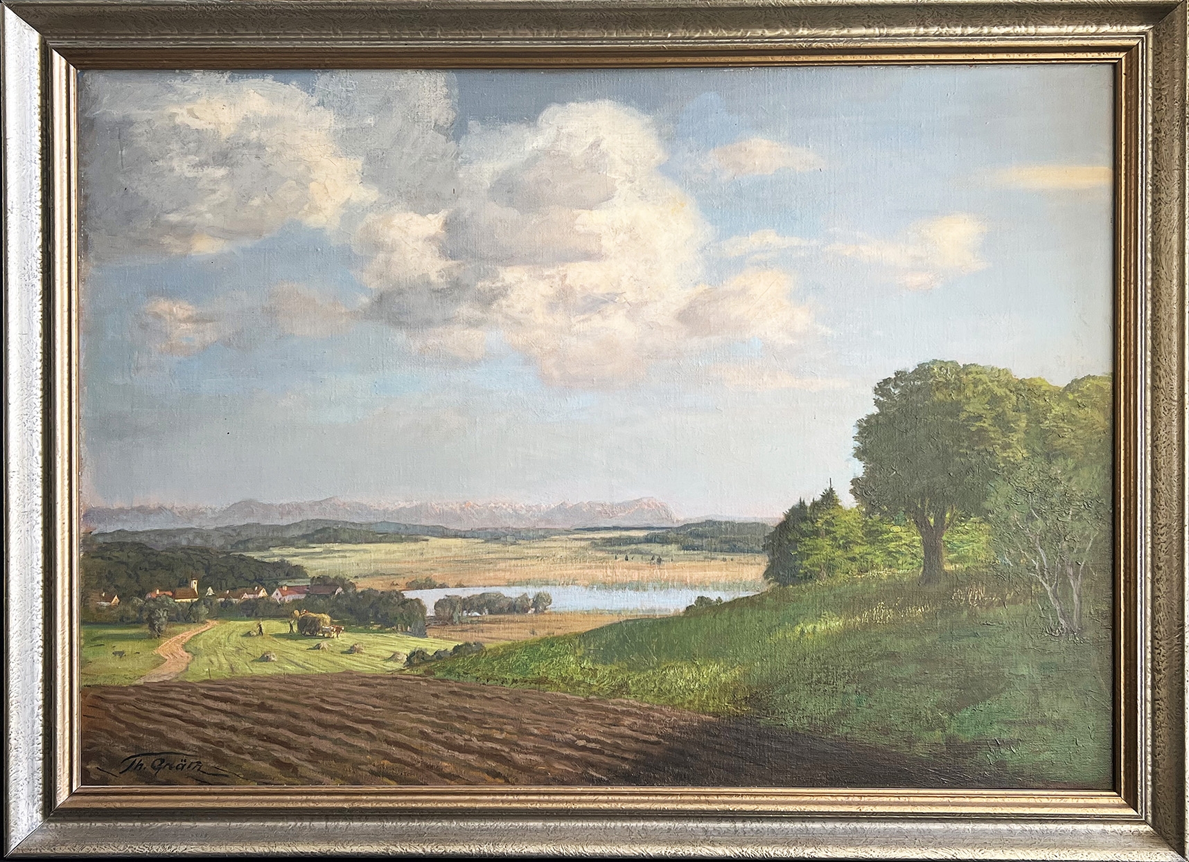 Artwork by Theodor Grätz, Sommerlandschaft, Made of oil on canvas