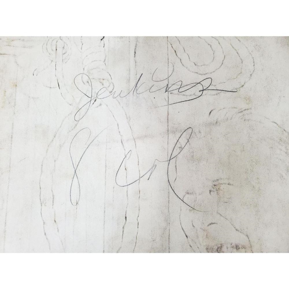 Artwork by Burris Jenkins Jr., Rare Ink Drawing of Herman Goering, Made of Hand Painted Ink, Pencil & Mixed Media on Paper