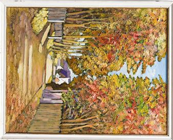 C Stephenson-Mole (20th Century British): Toll Bar Road Islip - C. Stephenson Mole