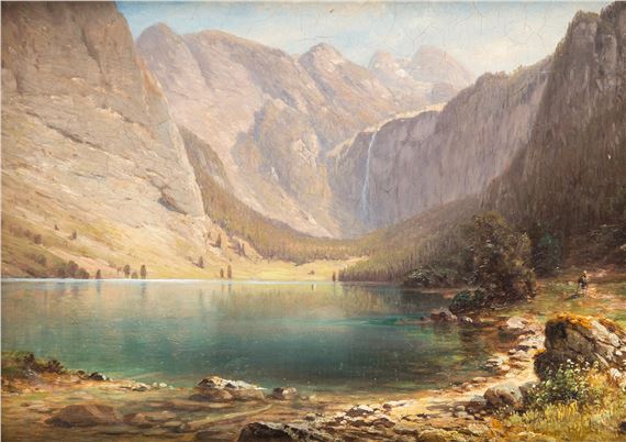 Pejzaż alpejski, 1887 r by Aleksander Piotr Swieszewski, 1887