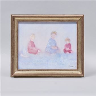 "barn vid sjön" - Norma Cecconi