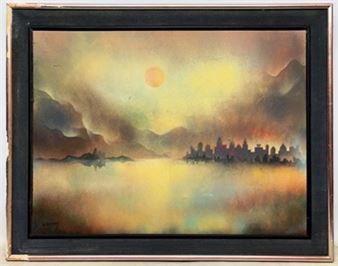 Amanecer en el lago - Gregorio Dujovny