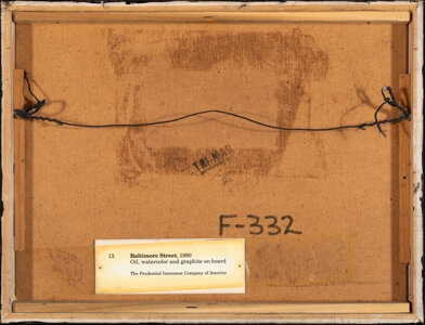 Artwork by Michael Flanagan, Baltimore Street, Made of Mixed media on board