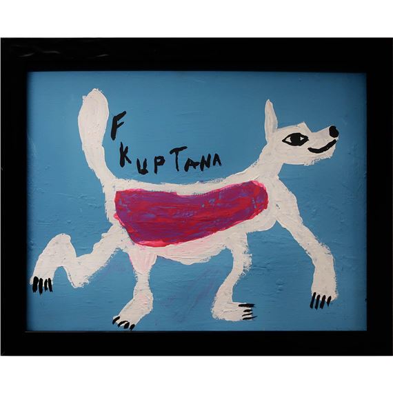 UNTITLED (WHITE WOLF) by Floyd Kuptana