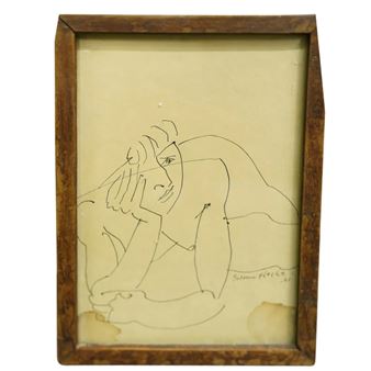 Figure of a pensive figure - Zoltan Hecht