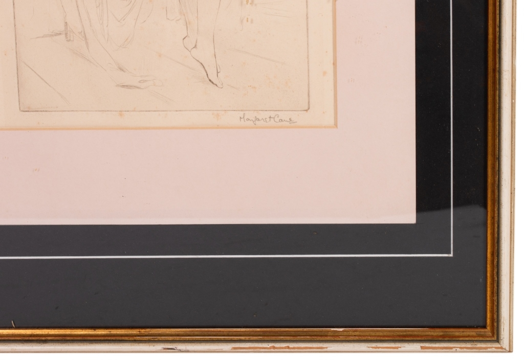 Artwork by Margaret Cane, Pencil Signed Nude Etching - Margaret Cane, Made of etching