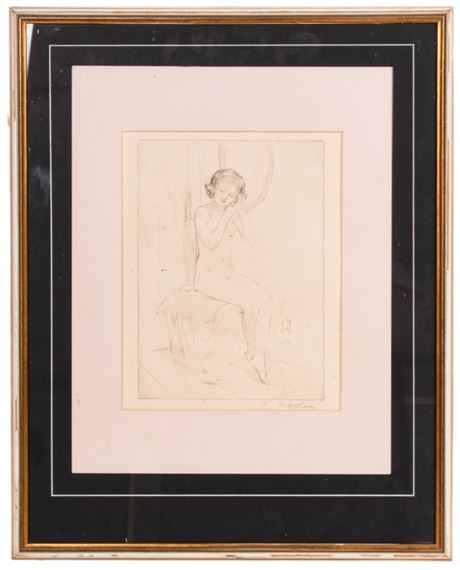 Pencil Signed Nude Etching - Margaret Cane - Margaret Cane
