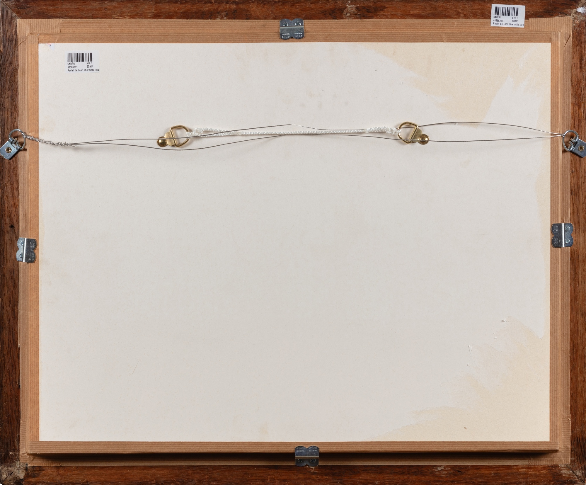 Artwork by Léon-Augustin L'Hermitte,  Une route en Artois, Made of Pastel on paper laid down on canvas