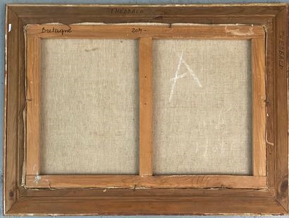 Artwork by Julia Theobalt, Vue de port (Bretagne, Made of Huile sur toile