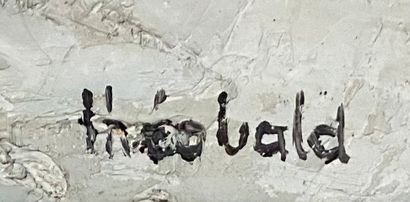 Artwork by Julia Theobalt, Vue de port (Bretagne, Made of Huile sur toile