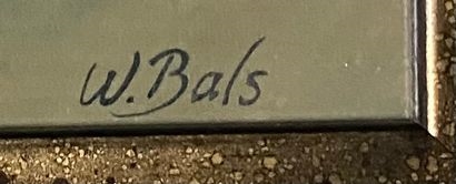 Artwork by Wim Bals, De Galago" Scène avec animaux, Made of Huile sur panneau