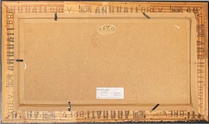 Artwork by Wim Bals, De Galago" Scène avec animaux, Made of Huile sur panneau