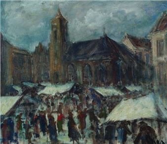 &quot;Market Day on the Church Square&quot; - Marinus Bies