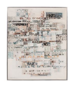 . Untitled - Abstract with Words - 1971 - Tomas Mateus
