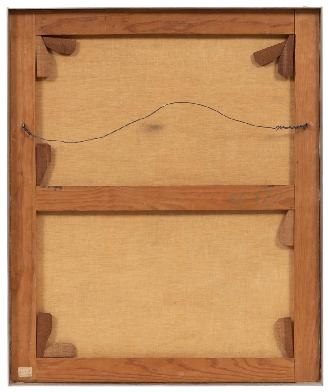 Artwork by Tomas Mateus, . Untitled - Abstract with Words - 1971, Made of oil and mixed media on canvas