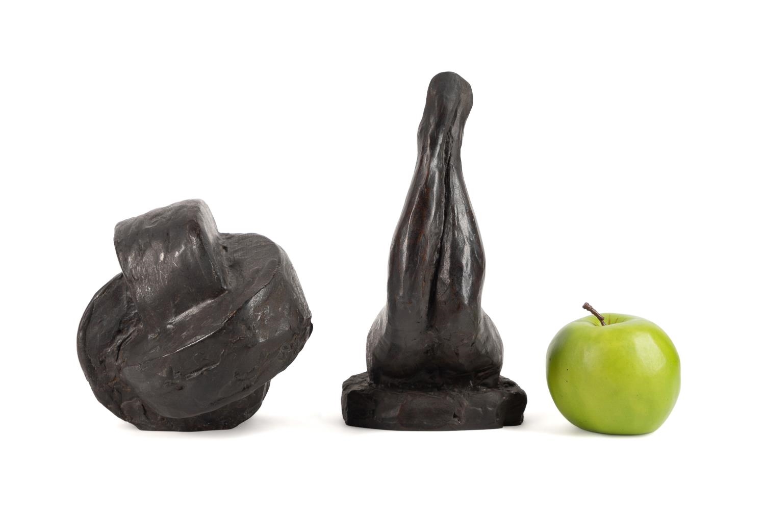 Larry Mohr | TWO LARRY MOHR BRUTALIST BRONZE SCULPTURES (87) | MutualArt