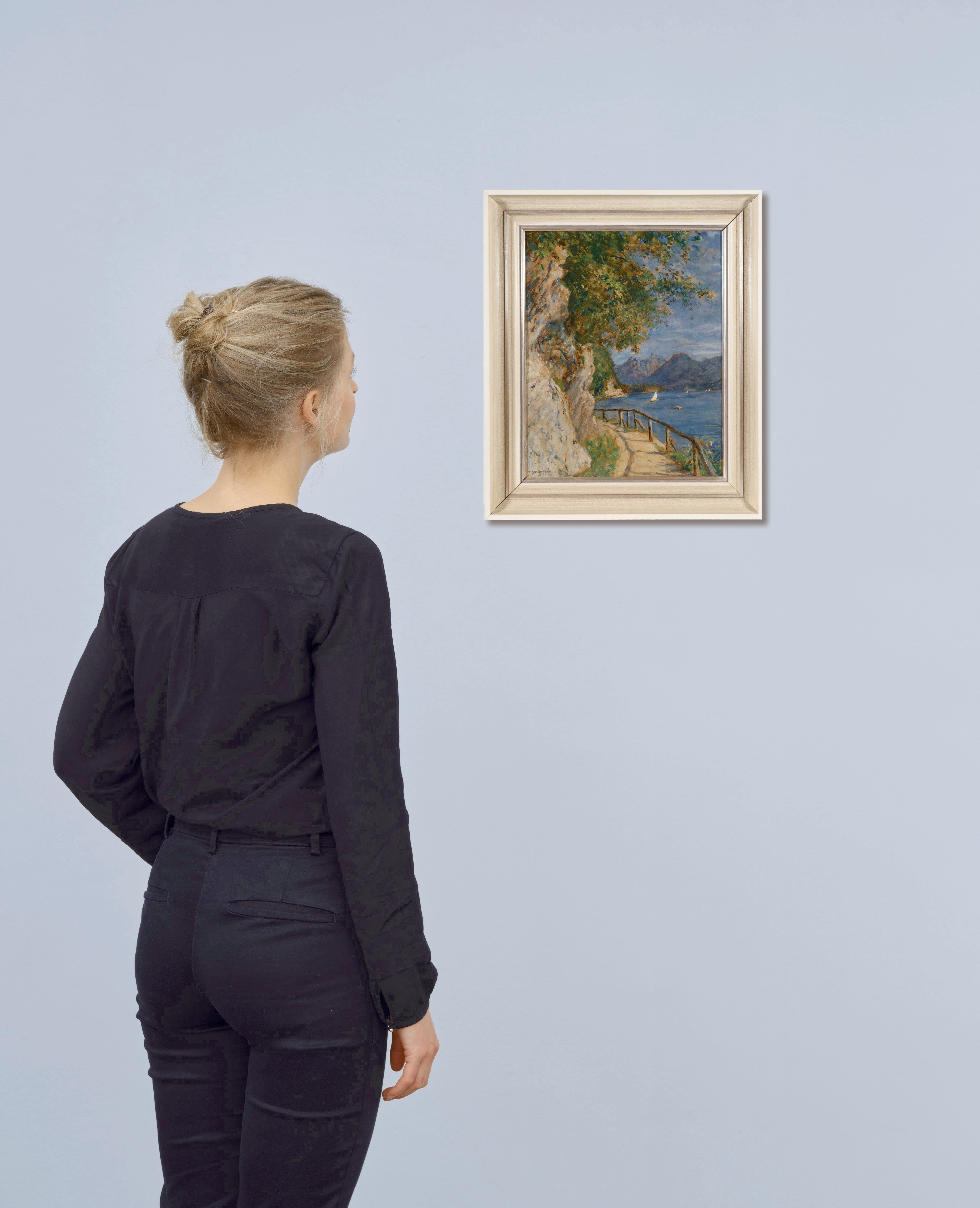 Adolf Helmberger | Uferweg am Wolfgangsee (Fürbergweg) (1960) | MutualArt