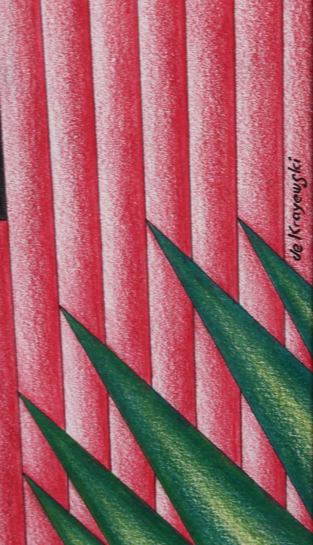 Artwork by Andrzej Krajewski, DICE, Made of PASTEL ON PAPER