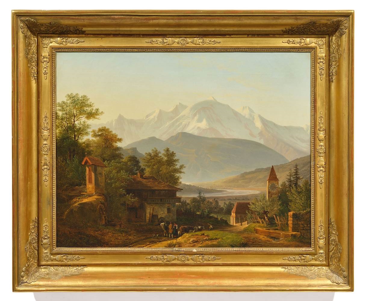 François Diday | Le Mont-Blanc et l'Arve vus de Sallanches | MutualArt