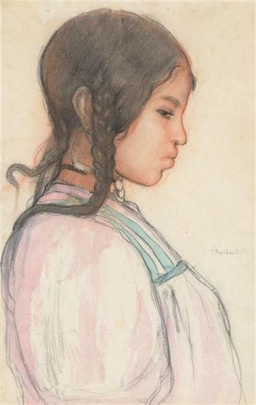 Young Girl in Profile