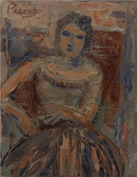 LA MODELO EN EL SILLÓN by Leopoldo Presas