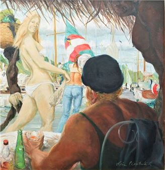 Beach bar scene - William Galbraith