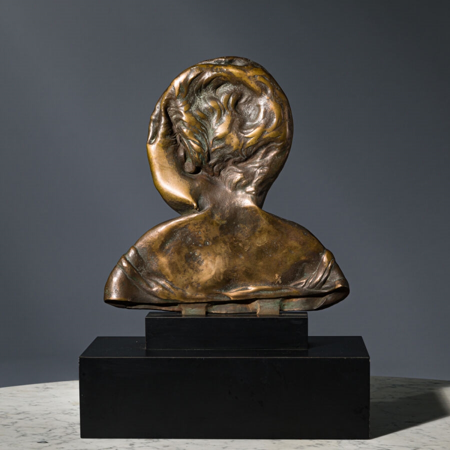 Artwork by César Baldaccini, Donatello, CÉSAR (1921-1998) CÉSAR BALDACCINI DIT Rieur d'après Donatello (Denyse Durand-Ruel 3708 ) Bronze, Made of bronze