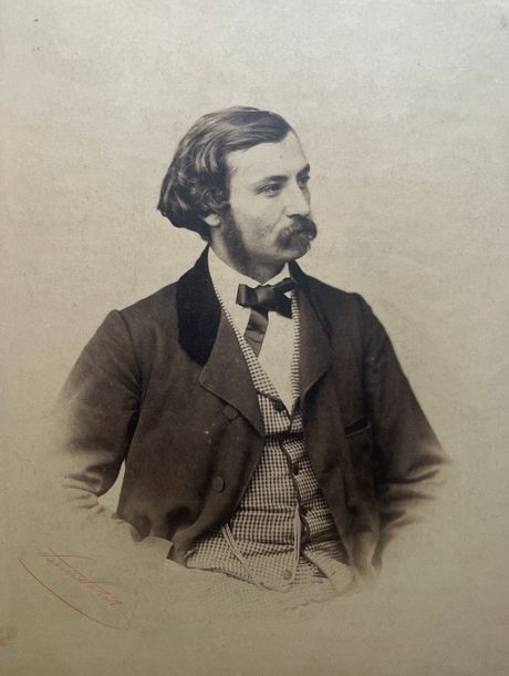 Artwork by Pierre Petit, Portrait of lawyer and press owner Paul Dalloz, Made of Albumen print