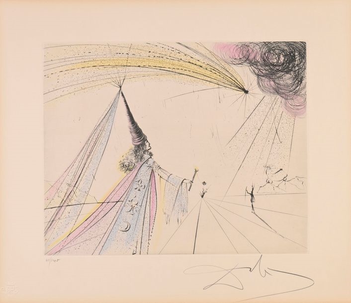 Salvador Dali (1904-1989) - La Chevauchée - Hand-signed
