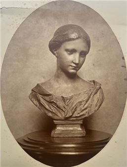 Head in Wax by Raphael - Jean Adolphe Braun