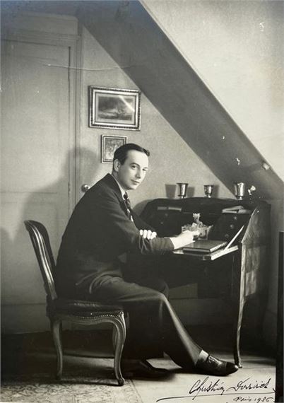 Portrait of a Man with his Secretary by Christian Duvivier, 1936