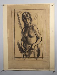 Max Rappaport | Skizze 'Frauenakt' / A sketch of a nude | MutualArt