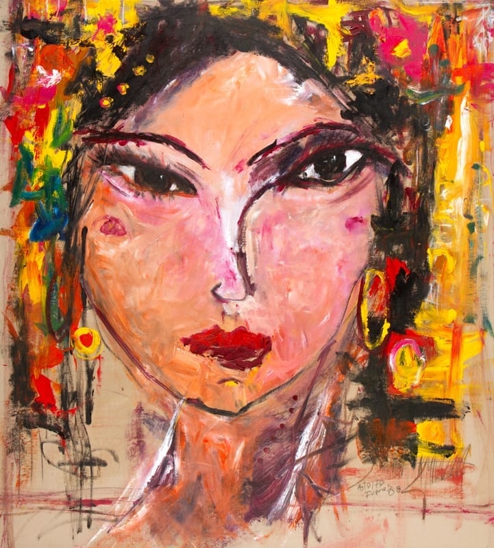 Artwork by Astolfo Funes, Cara de mujer, 2008, Made of Acrylic on canvas