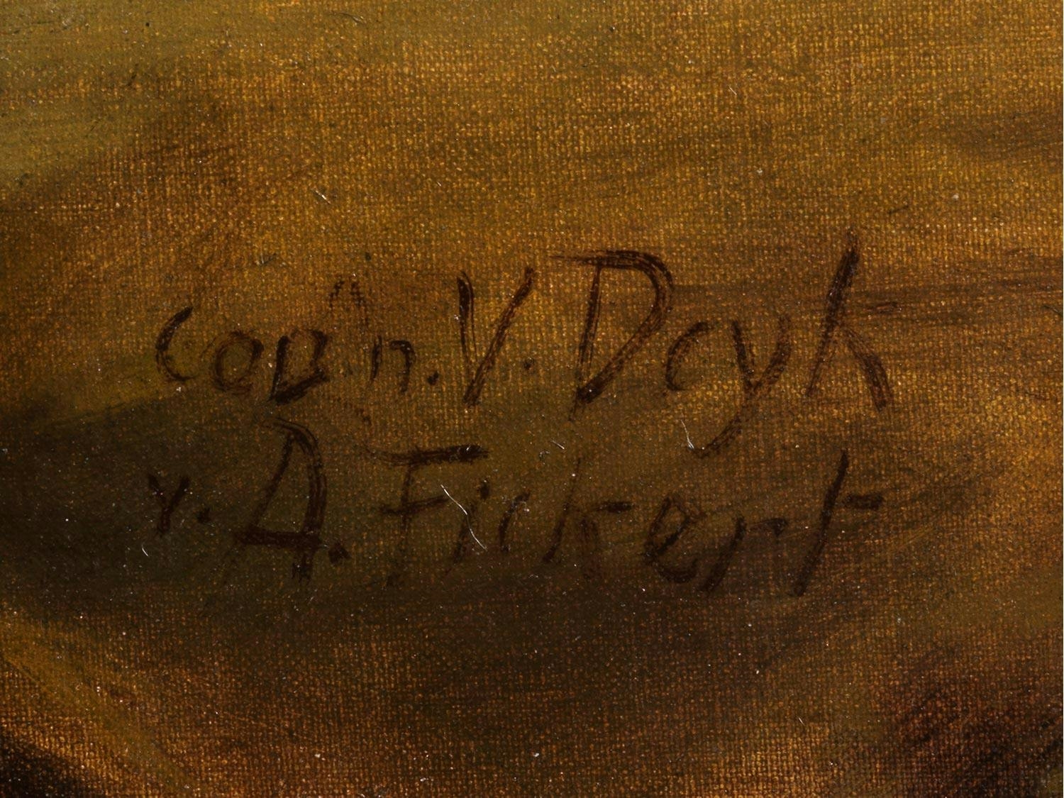 Artwork by Anthony van Dyck, Albert Fickert, MARIA MIT DEM KIND UND DEM JOHANNESKNABEN, Made of Öl auf Leinwand