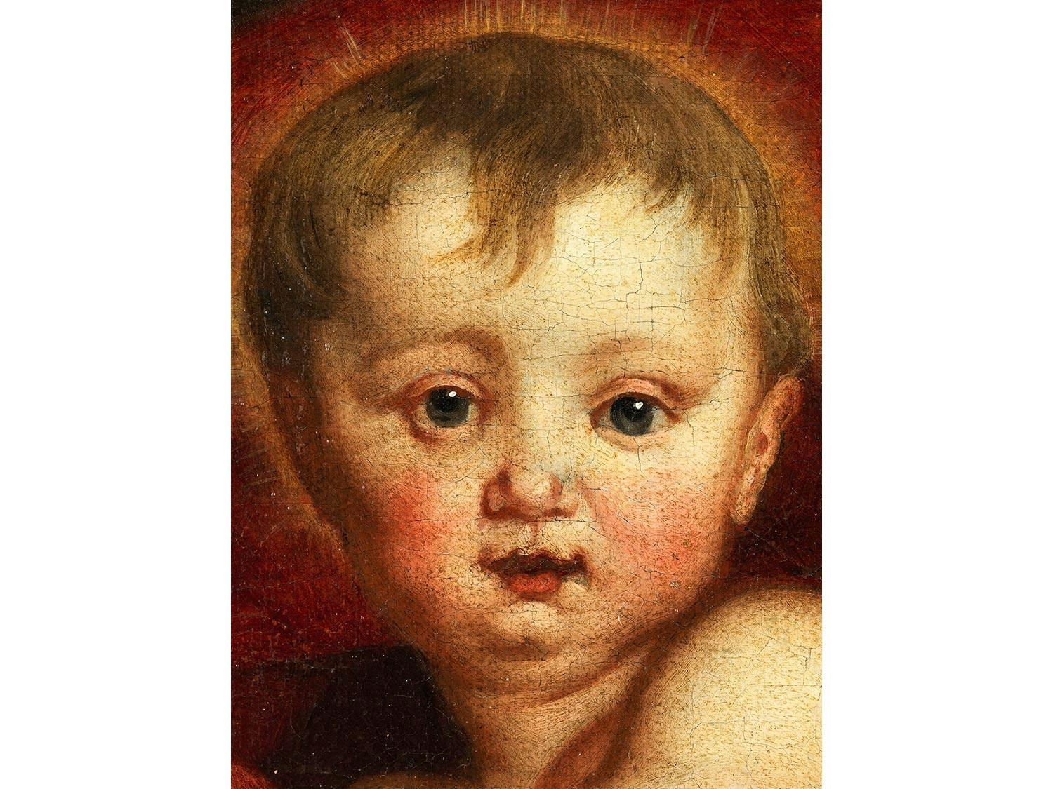 Artwork by Anthony van Dyck, SALVATOR MUNDI, Made of Öl auf Leinwand