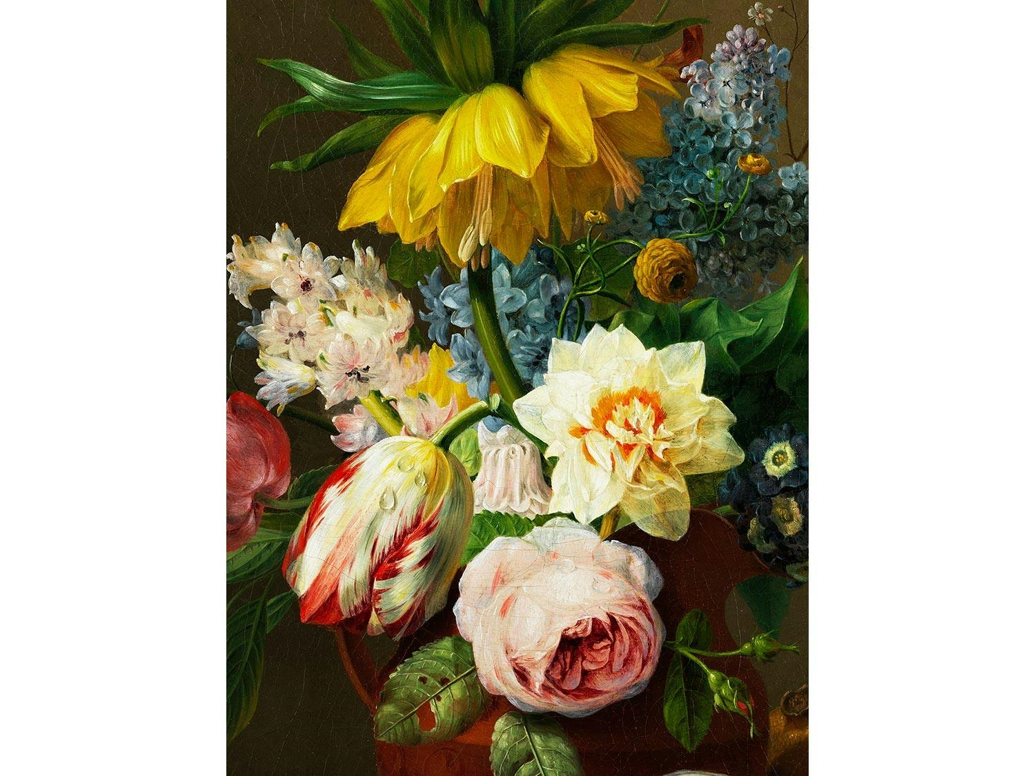 Artwork by Anthony Oberman, STILLLEBEN MIT BLUMEN, Made of Öl auf Leinwand