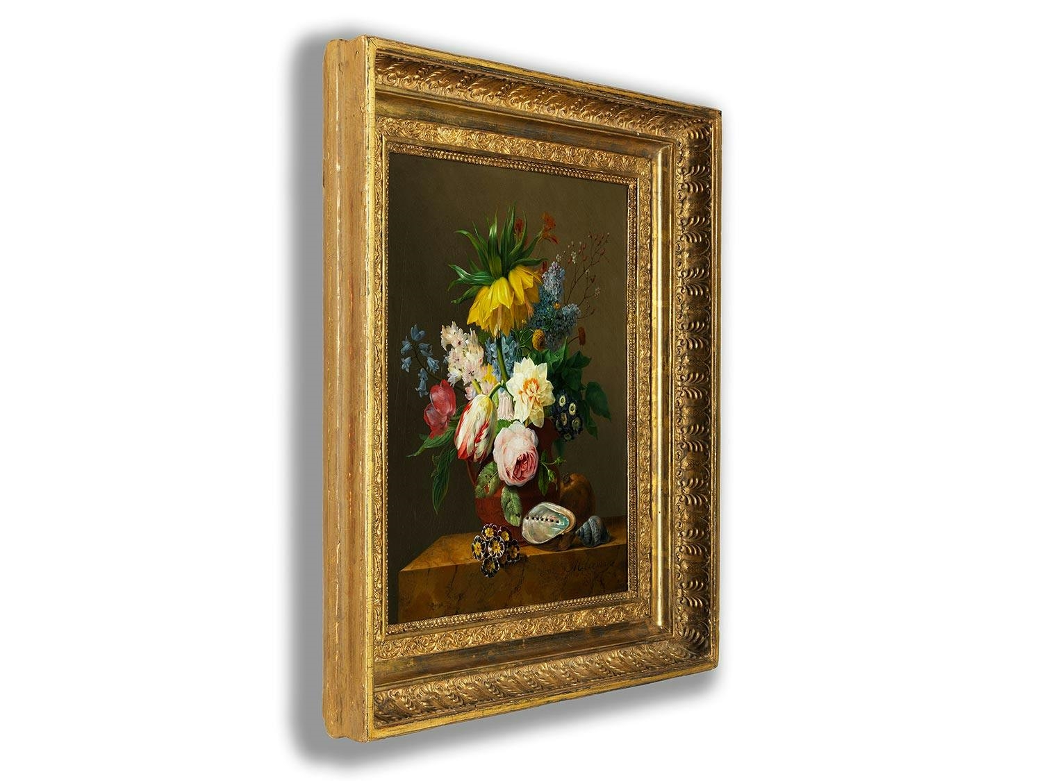 Artwork by Anthony Oberman, STILLLEBEN MIT BLUMEN, Made of Öl auf Leinwand