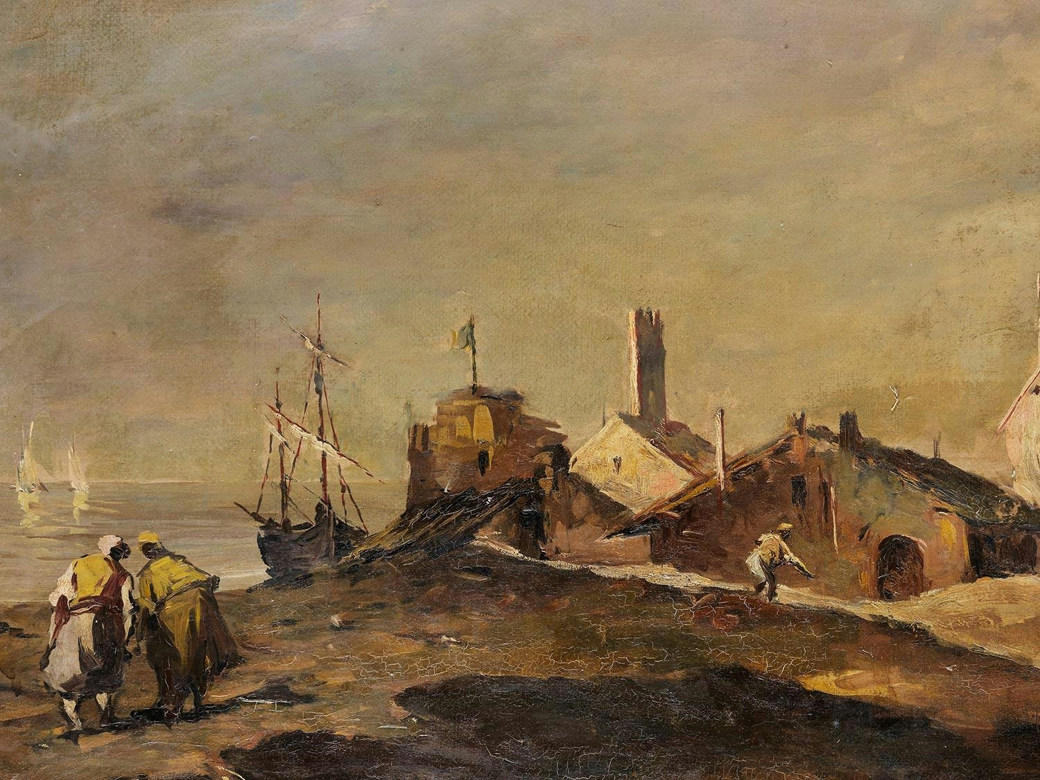 Giuseppe Ponga | VENEZIANISCHE KÜSTENANSICHT | MutualArt