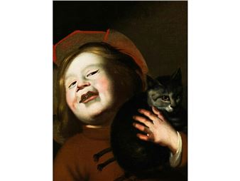 BILDNIS EINES JUNGEN MIT KATZE - Judith Leyster