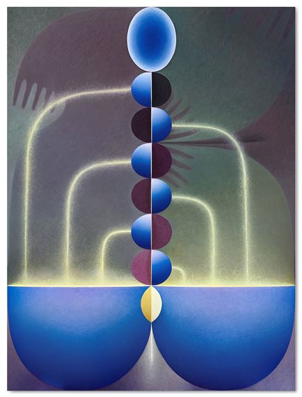 Milk Fountain by Loie Hollowell, Executed in 2019