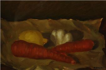 still life with carrots - Giuseppe Manoni