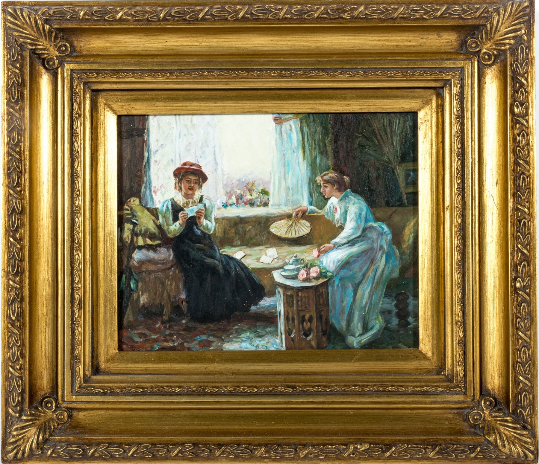 Francis Sydney Muschamp | The engagement ring (1896) | MutualArt