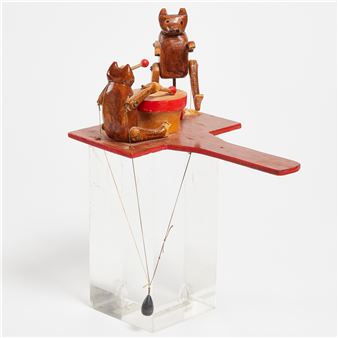 Folk Art Paddle Whimsey by George Sheffer - George Sheffer