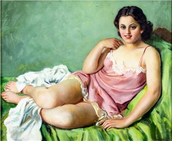 Reclining Woman - Janos Szollosy